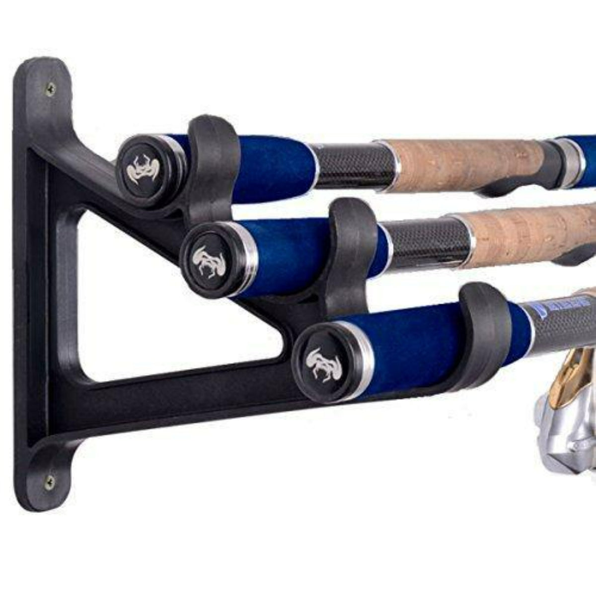  Good Life Rod Stand, Wall Mounted, Horizontal Fishing Rod,  Wall Hanging Rack, Rod Holder, Wall Mount Type, Compact, Space-Saving,  Holds 6 Fishing Rods, Black, Horizontal Type) : Sports & Outdoors