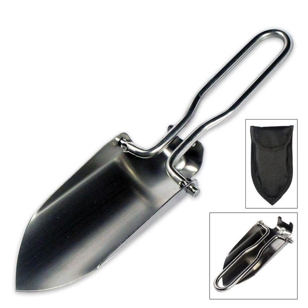 Stainless Steel Folding Pocket Shovel - Wealers
