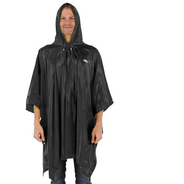 Reusable Waterproof Rain Poncho for Adult Men and Women with Hood string and Snap Closure - Wealers