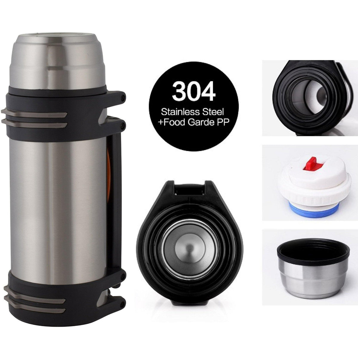 Stainless Steel Thermos Water Bottle - Wealers