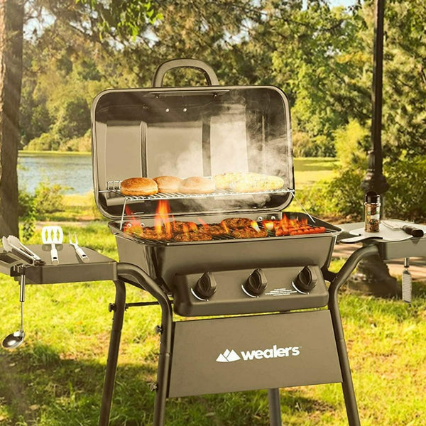 11 Piece Camp Kitchen Cooking Utensil Set Travel Organizer Grill Accessories Compact Gear for Backpacking BBQ Camping Hiking and Travel - Wealers