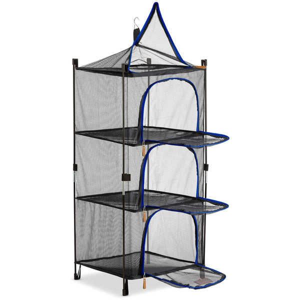 Outdoor Dry Net Storage and Food Screen 3-Tier - Foldable - Wealers