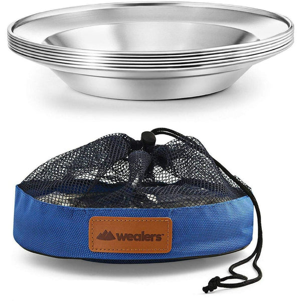 Stainless Steel Plate and Bowl Set - Wealers