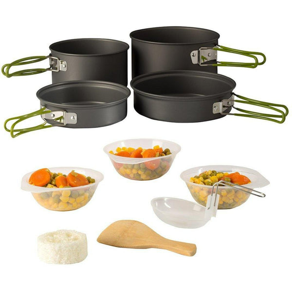 11 pc outdoor cookware kit - Wealers
