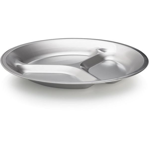 Stainless Steel Sectioned Plates 4-Pk - Wealers