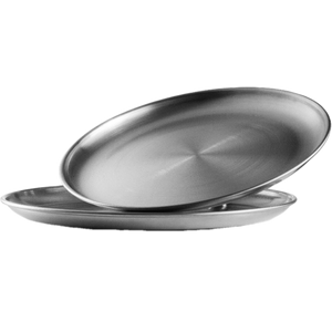 OUTDOOR STAINLESS STEEL 9" DINNER PLATE SET - Wealers
