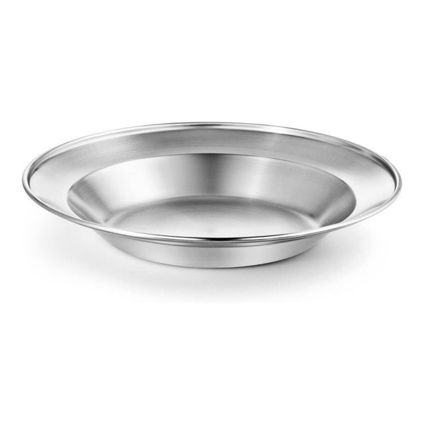 Complete Messware Kit Polished Stainless Steel Dishes Set | Tableware | Dinnerware | Camping | Buffet | Comes in Mesh Bags (4 Person Set) - Wealers