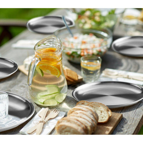 OUTDOOR STAINLESS STEEL 9" DINNER PLATE SET - Wealers
