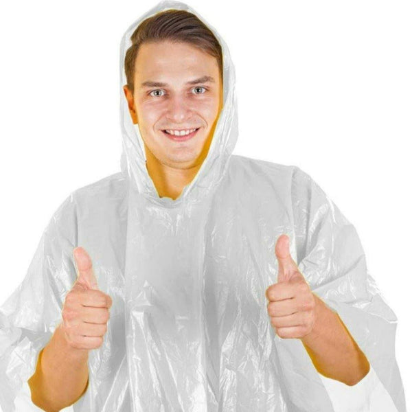 Disposable Waterproof Rain Ponchos for Adults Teens - Bulk Pack for Women Men Emergency Raincoat Big Groups Theme Parks Camping Outdoors - Wealers
