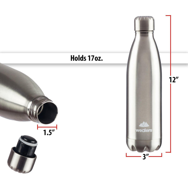 Stainless Steel Thermos Water Bottle - Wealers