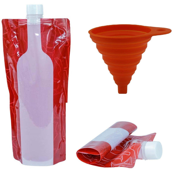 3 Foldable Wine Bags - Wealers