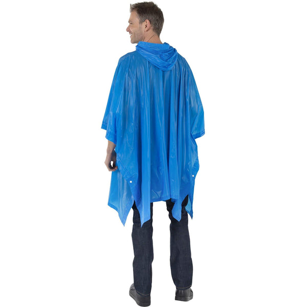 Reusable Waterproof Rain Poncho for Adult Men and Women with Hood string and Snap Closure - Wealers