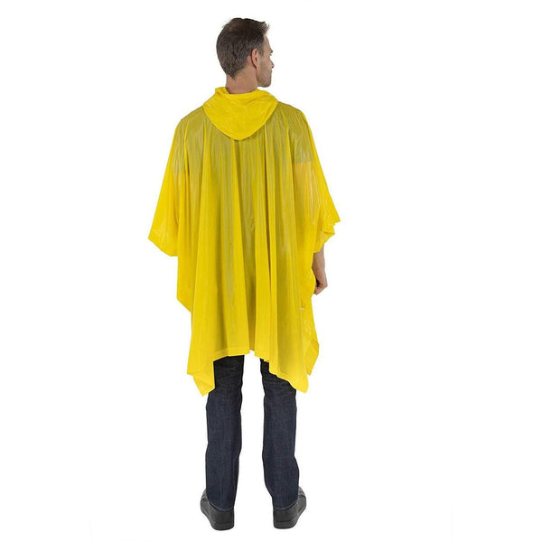 Reusable Waterproof Rain Poncho for Adult Men and Women with Hood string and Snap Closure - Wealers