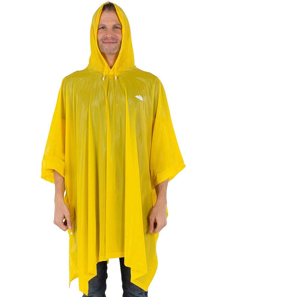 Reusable Waterproof Rain Poncho for Adult Men and Women with Hood string and Snap Closure - Wealers