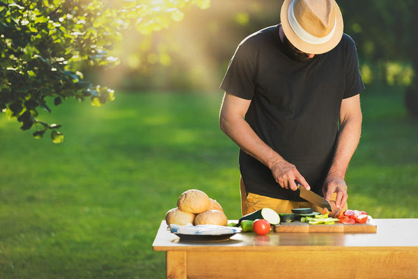 Folding Cutting Board With Knife (New) - Wealers