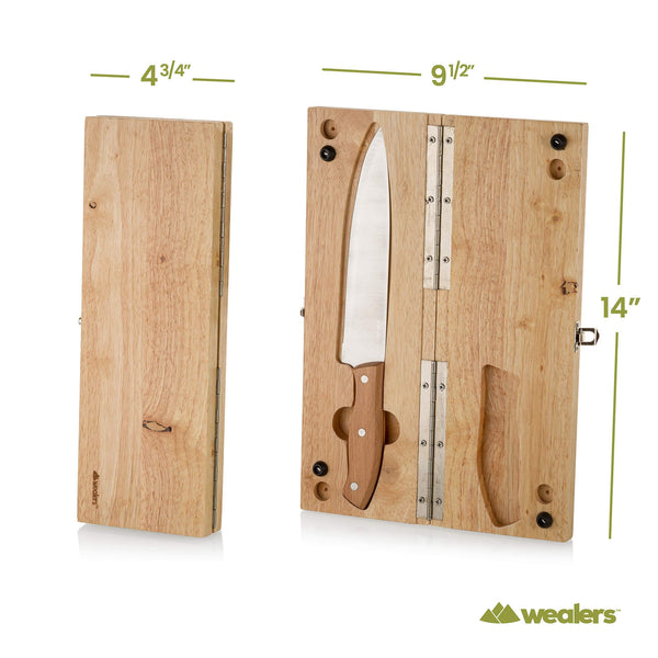 Folding Cutting Board With Knife (New) - Wealers