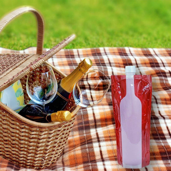 3 Foldable Wine Bags - Wealers