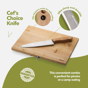 Folding Cutting Board With Knife (New) - Wealers