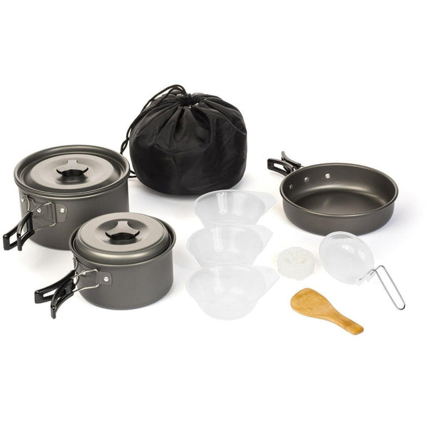 10 PC OUTDOOR COOKWARE KIT - Wealers