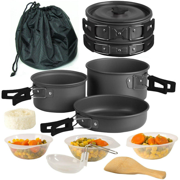 10 PC OUTDOOR COOKWARE KIT - Wealers