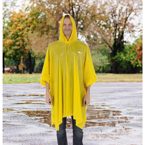 Reusable Waterproof Rain Poncho for Adult Men and Women with Hood string and Snap Closure - Wealers