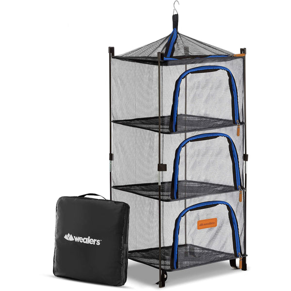 Outdoor Dry Net Storage and Food Screen 3-Tier - Foldable - Wealers