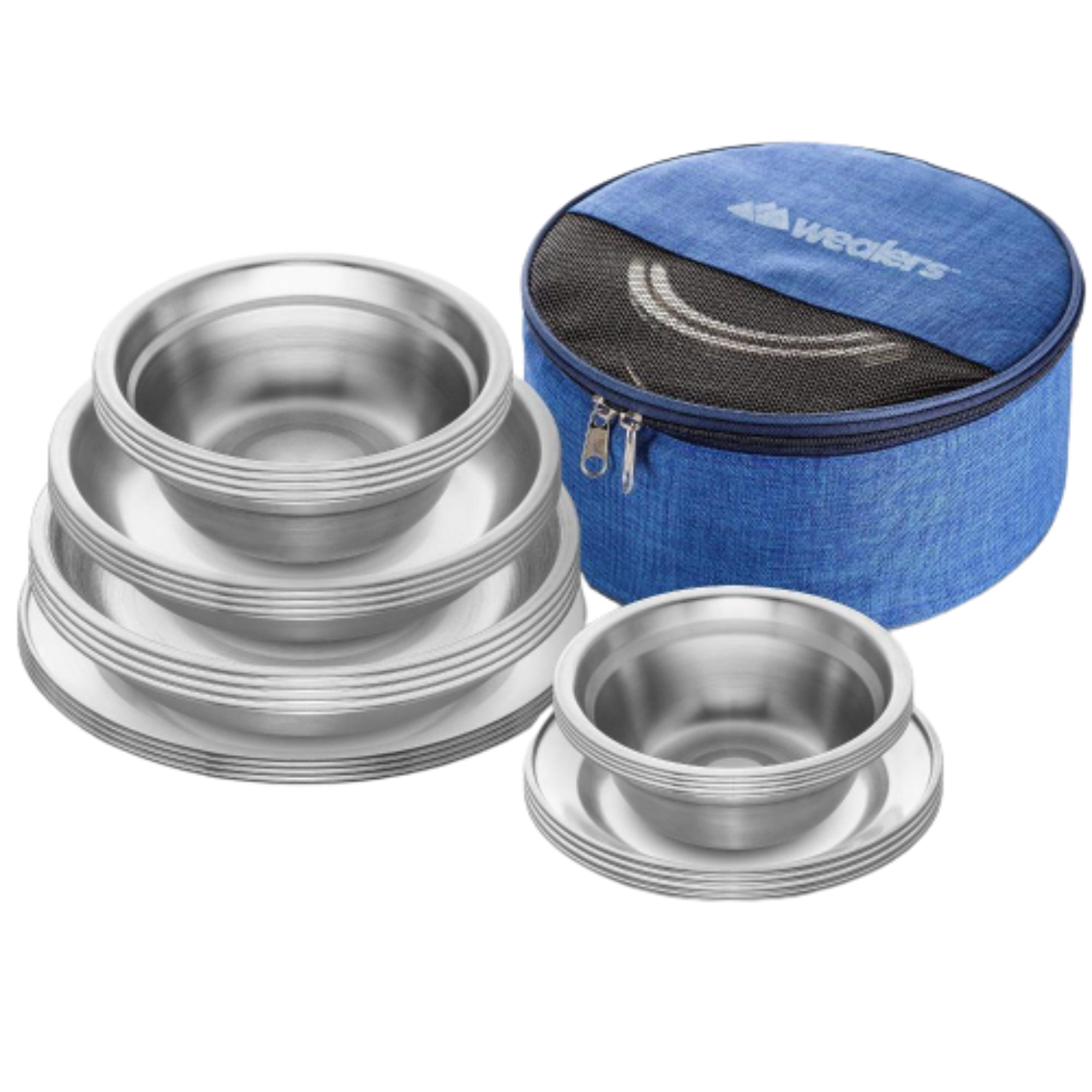 Metal plates and bowls sale