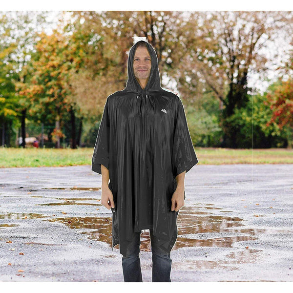 Reusable Waterproof Rain Poncho for Adult Men and Women with Hood string and Snap Closure - Wealers