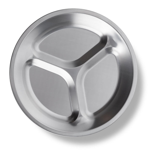 Stainless Steel Sectioned Plates 4-Pk - Wealers