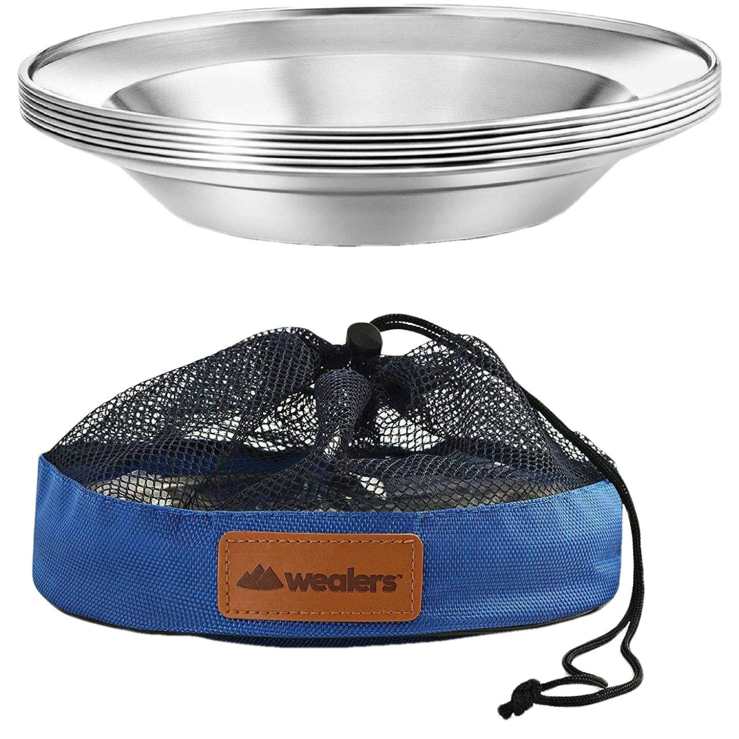 Stainless steel top camping plates