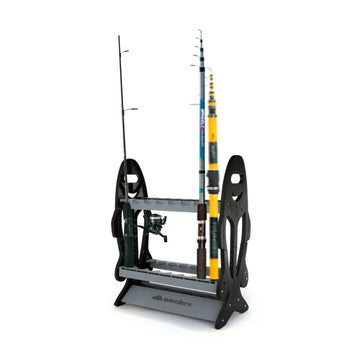 Wealers 16 Fishing Rod Holder Storage Rack Fishing Pole Stand Garage  Organizer S for sale online