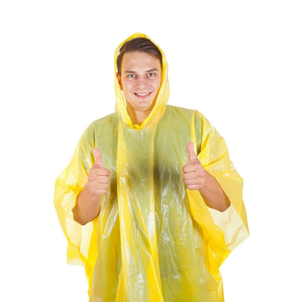 Disposable Waterproof Rain Ponchos for Adults Teens - Bulk Pack for Women Men Emergency Raincoat Big Groups Theme Parks Camping Outdoors - Wealers