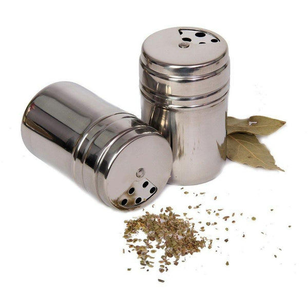 6 PC STAINLESS STEEL SPICE SHAKERS KIT - Wealers