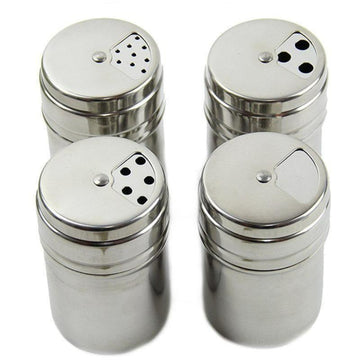 STAINLESS STEEL SPICE JARS
